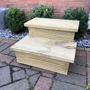 2 Step Decking / Caravan / Hot & Cold Tub Step